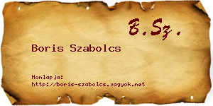 Boris Szabolcs névjegykártya